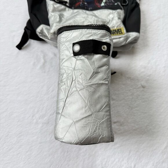 Marvel Avengers Infinity War Backpack Book Bag Fold Over Padded With Lunch Box - Picture 3 of 16